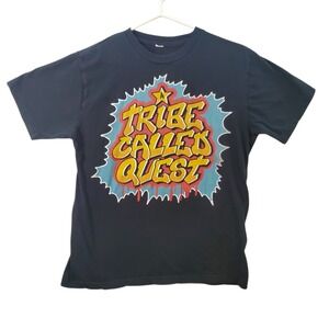 A Tribe Called Quest Graphic T-Shirt Small Black Hip Hop Band Tee Music Graffiti